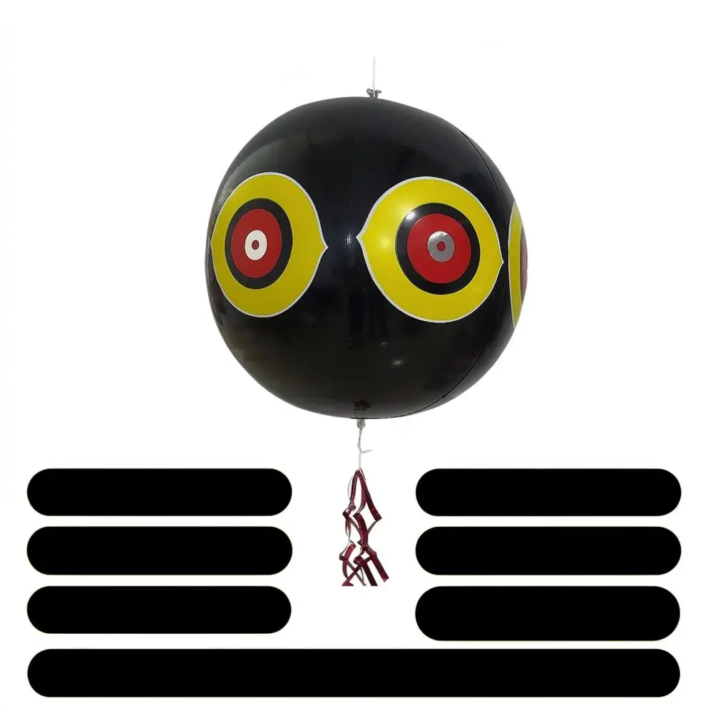 Reflective Bird Repellent Ball Inflatable PVC Scare Device For Orchard Farm Garden Yard Crop Protection Visual Deterrent