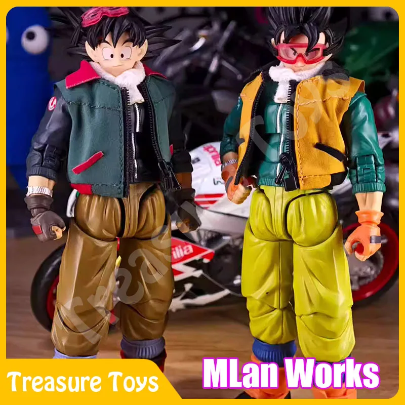 

MLan Works Son Goku Jacket Dragon Ball Fits Tonsen Arttoys Super Saiyan Fly Page Goku Ride Bike Anime Action Figure Gifts Toys