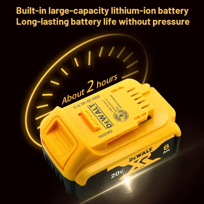 

20V 6000MAh 5000MAh DCB200 Replacement Li-ion Battery DeWalt MAX DCB205 DCB201 DCB203 power tool Batteries