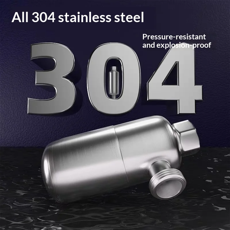304 Stainless Steel Pre-Filter, Freeze-proof Explosion-proof Scale Remover for Water Heater Washing Machine