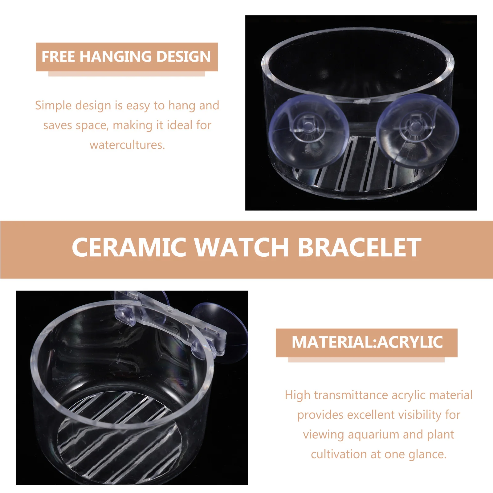 

4pcs Holder Resistant Hanging Hydroponic For Plants Supplies Flower Pots Aquarium Plant Holders Fish Tank Plant Pot