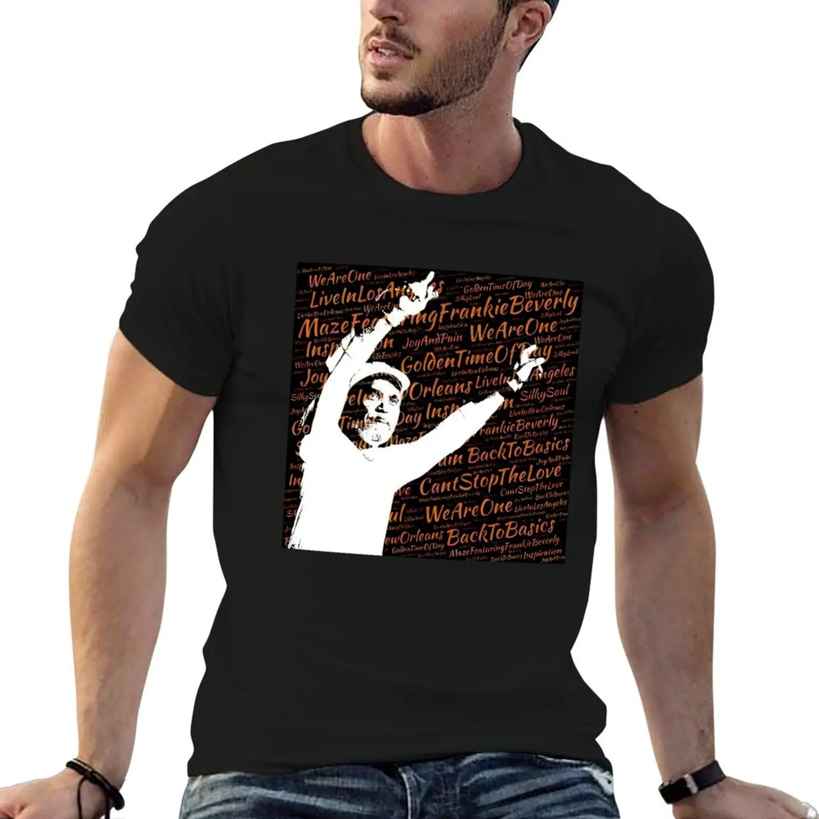 

Frankie Beverly legend T-Shirt cotton t shirts high quality cotton t shirts man 100% T-Shirt