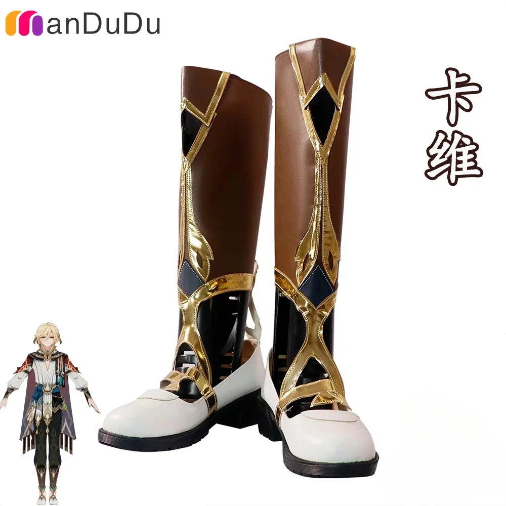 

GenshinImpact Kaveh Cosplay Boots Comic Anime Halloween Party Game Cosplay Shoes Prop