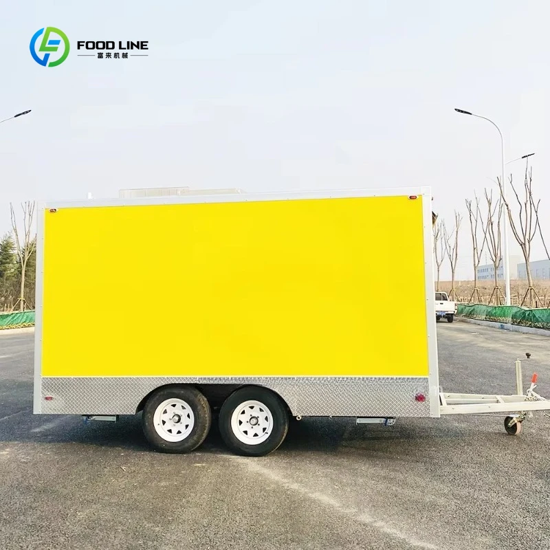 Concession Catering Coffee Food Trailers Furgoneta de comida totalmente equipada Caminhão móvel de sorvete com cozinha completa