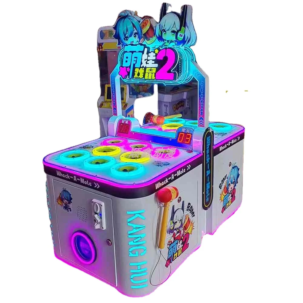 

Новая модель Gacha Deluxe, аркадная машина с монетоприемником, двойная кротка для детей, развлечения для родителей и детей, изготовленная из плюша