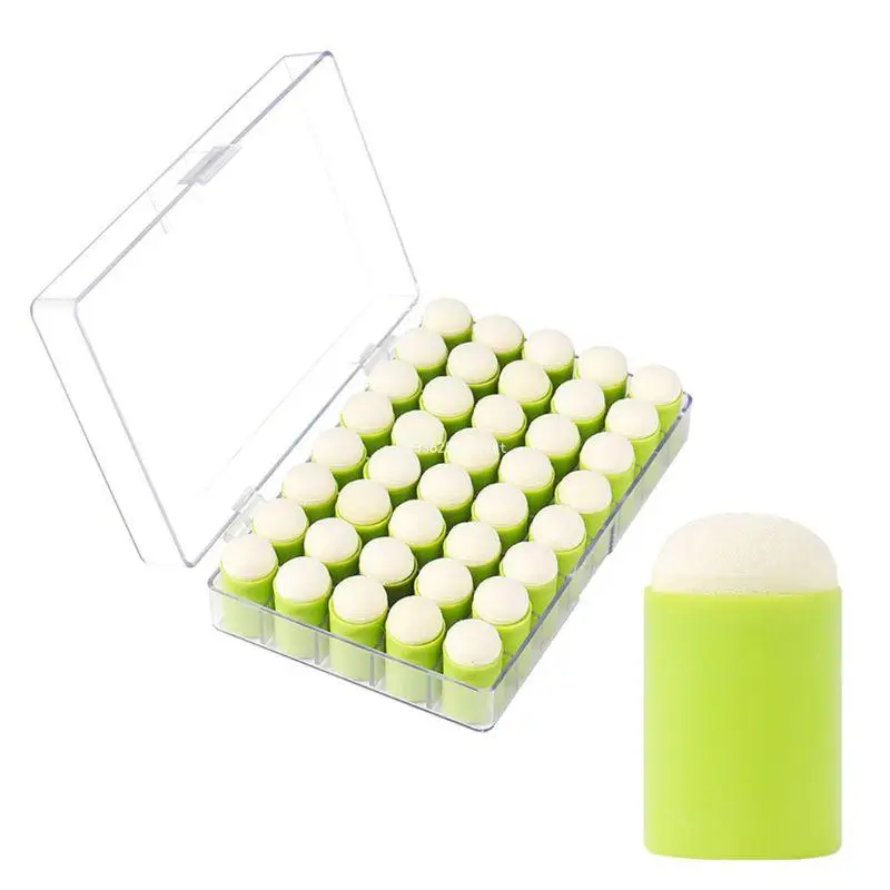 40X Finger Sponge Daubers Finger Painting Sponge for Arts Craft Painting Projct Dropship