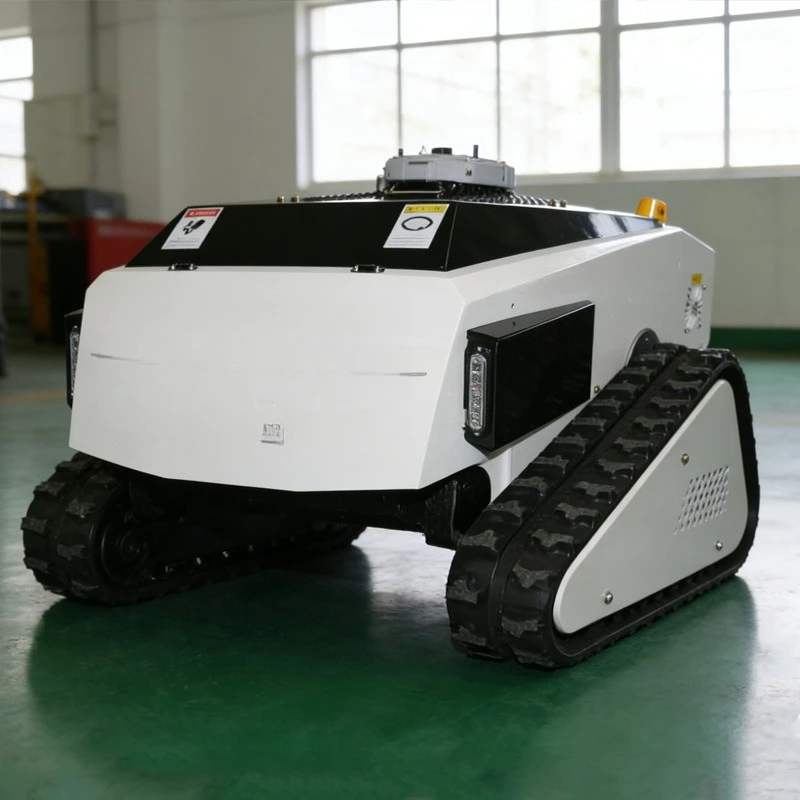 Remote control lithium battery lawn mower, crawler orchard agricultural lawn mower