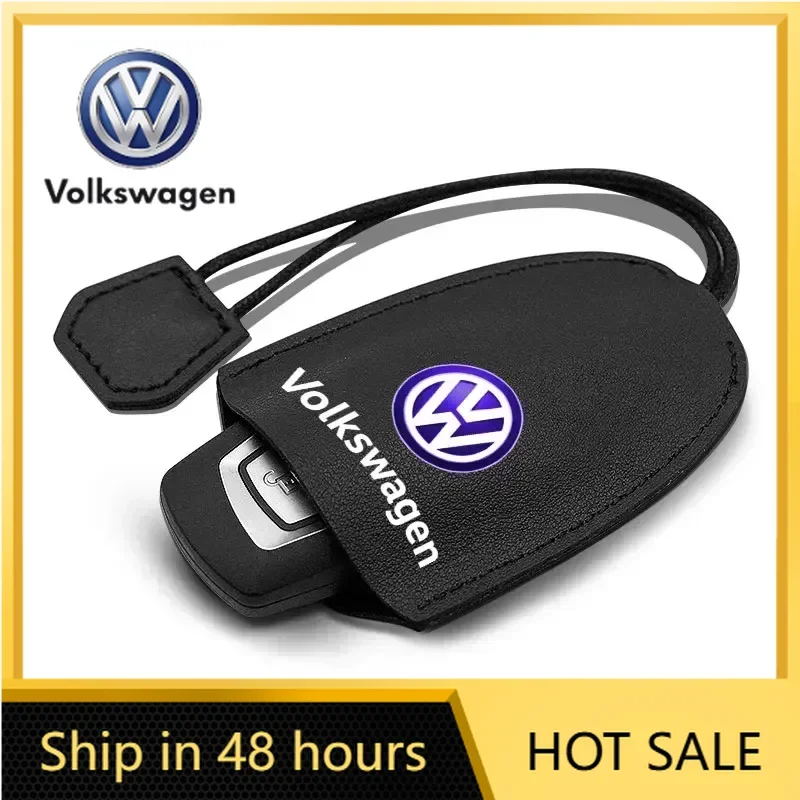 

Кожаный чехол для автомобильного ключа с эмблемой Volkswagen для Jetta MK5, Golf, Touran, Beetle, Passat