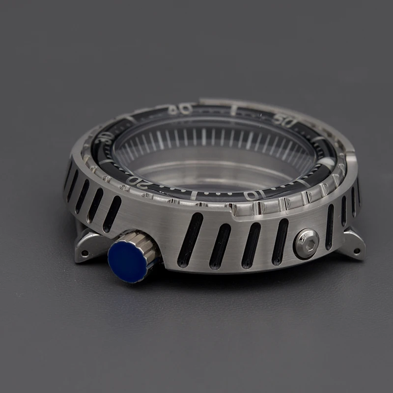 Tuna Canned Watch Case Fit NH35 NH36 4R35 4R36 NH35 NH36 Movement Men's Watch Repair Water Resistance Case Watch Parts