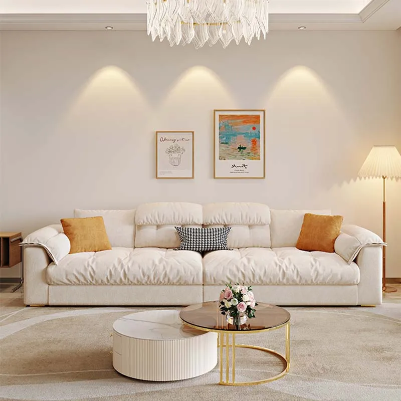 Living Room Couches Simple Comfortable Designer Small Nordic Sofa Puffs Lazy  Furniture