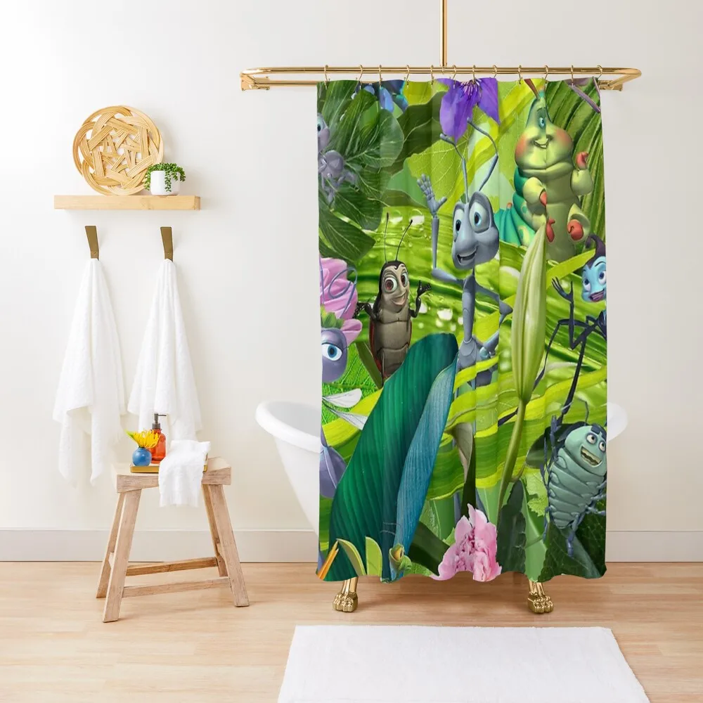 

A Bugs Life Poster Shower Curtain Transparent Bathroom Shower Bathroom Shower Set Luxury Bathroom Bath Curtain