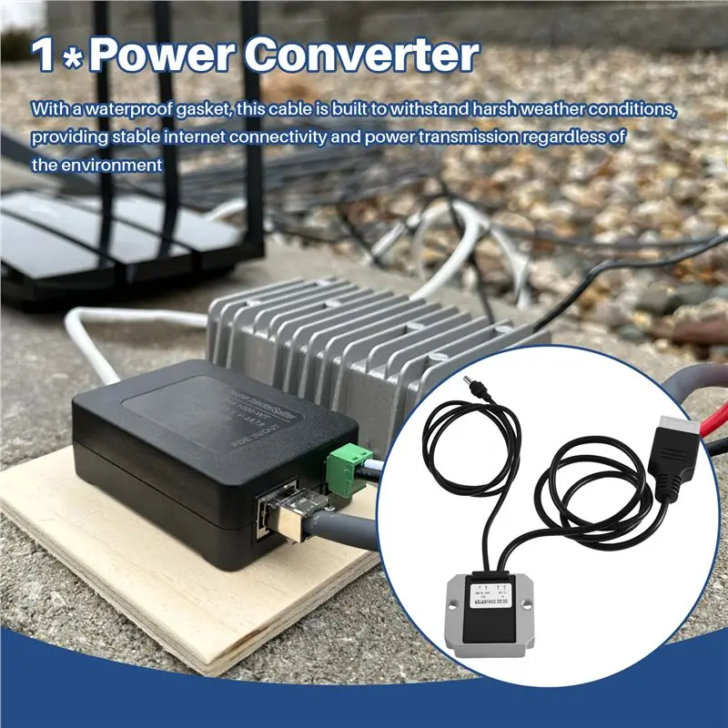 ABKQ-For Starlink Mini 12V To 30V 3.5A Power Converter For Anderson Connector Plug-And-Play Cable Step-Up Design