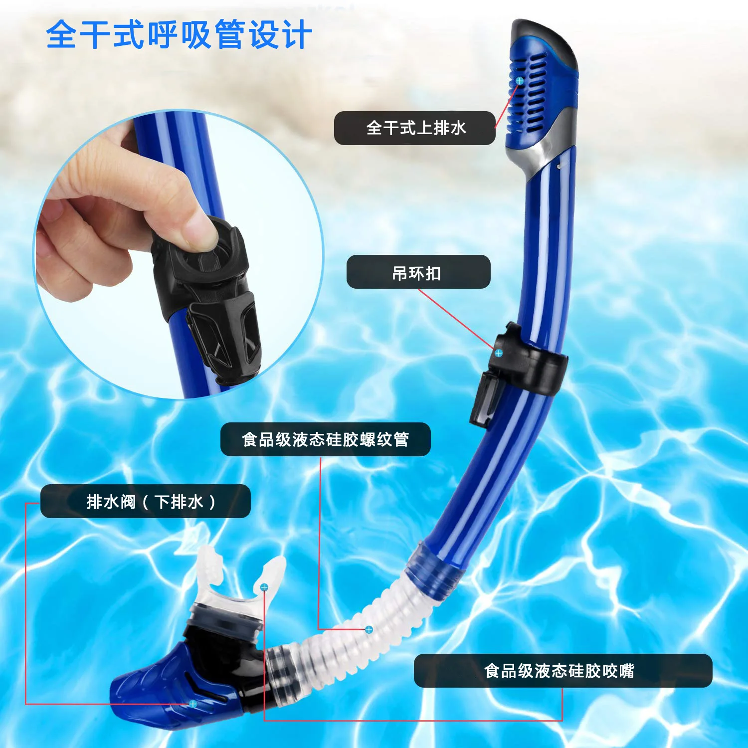 Набор очков для дайвинга, набор для подводного плавания, очки для дайвинга из закаленного стекла, полностью сухой комплект для подводного плавания для взрослых