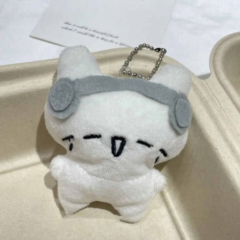 Cartoon Plush Cat Pendant Earphone Cat Doll Bag Accessories Plush Hangings Hangings Ornament Cute Bag Pendant Keys Accessories