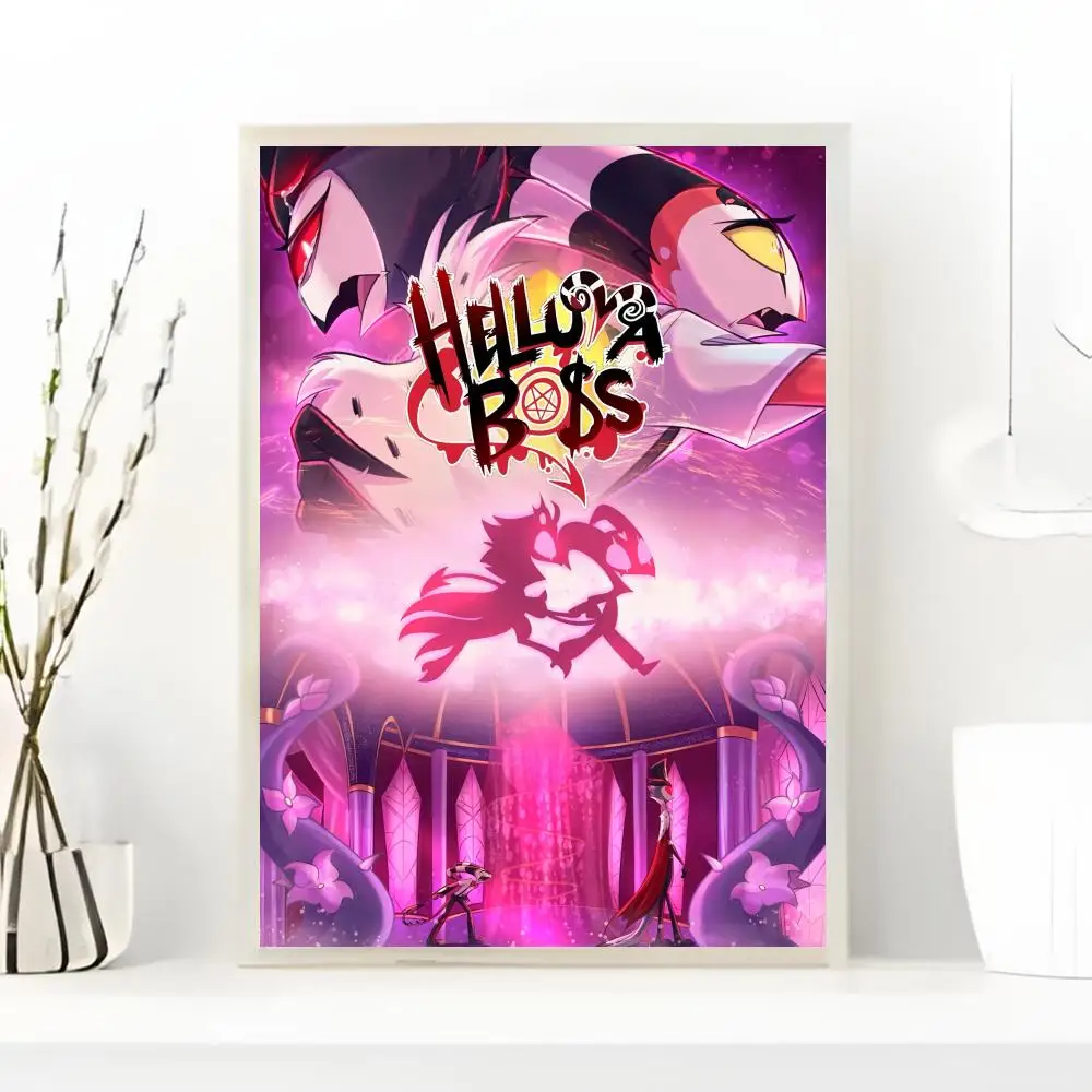 H-Helluva Boss الإرهاب hazbin فندق المشارك HD الفن لزجة جدار مقاوم للماء غرفة المعيشة المنزلي غرفة نوم بار الديكور الجمالي