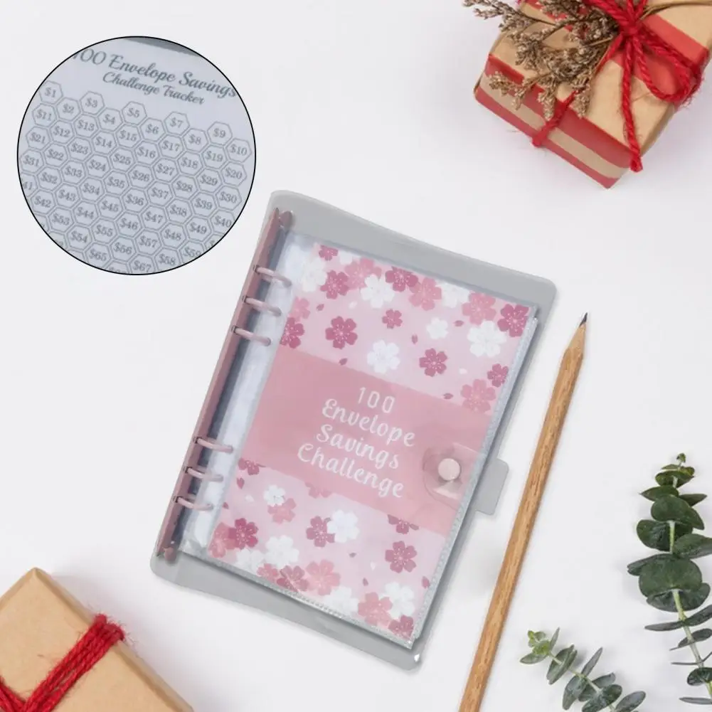 持続可能な動機付けのソリューション、チャレンジバインダー、耐久性のあるチャレンジ、100封筒のお金の節約バインダー