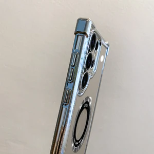 Fall von MAGTETISCHER LAST -AUSGABE, LICHTLICHTLICHE SCHWEISUNG, Luxus, Samsung S24 Ultra, S23 Fe, S22 Plus, S21, S20, Note 20 6 Hauptverkaufsabdeckung S Pen S21 Ultra - №1