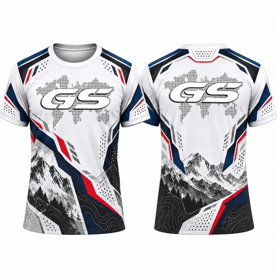 GS Adventure Motorcycle Men T-shirt 3D All Over Print Motorbike Racing Tee Quick Dry Breathable Biker Riding Tops Men's Clothing
