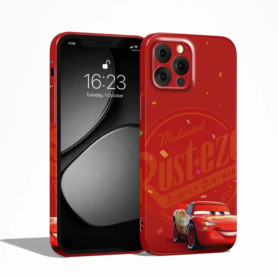 حافظة لايتنينج ماكوين لهاتف آيفون 15 بلس XR 11 13X12 14 17 Air 16 Pro Max غطاء هاتف صلب #2