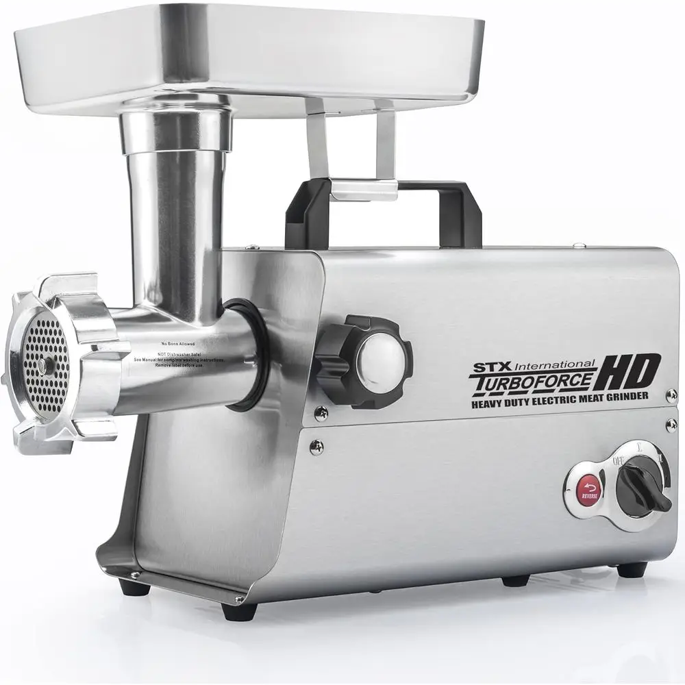 

Turboorce HD (Heavy Duty) 3500 Series 5-in-1 StainlSteel Electric Meat Grinder | Sausage Stuer | Kubbe Maker | 5 Grinding Plates