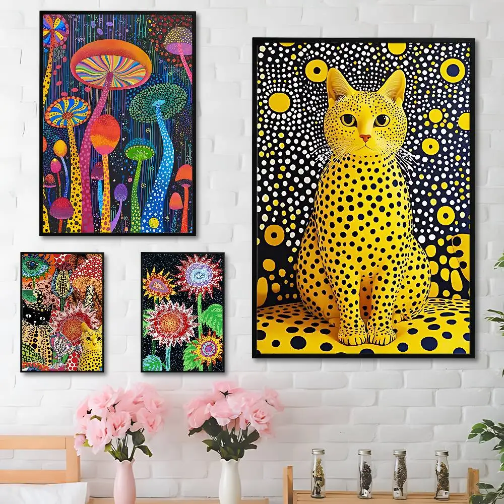 Постер Y-Yayoi Art K-Kusama Винтажный Декор