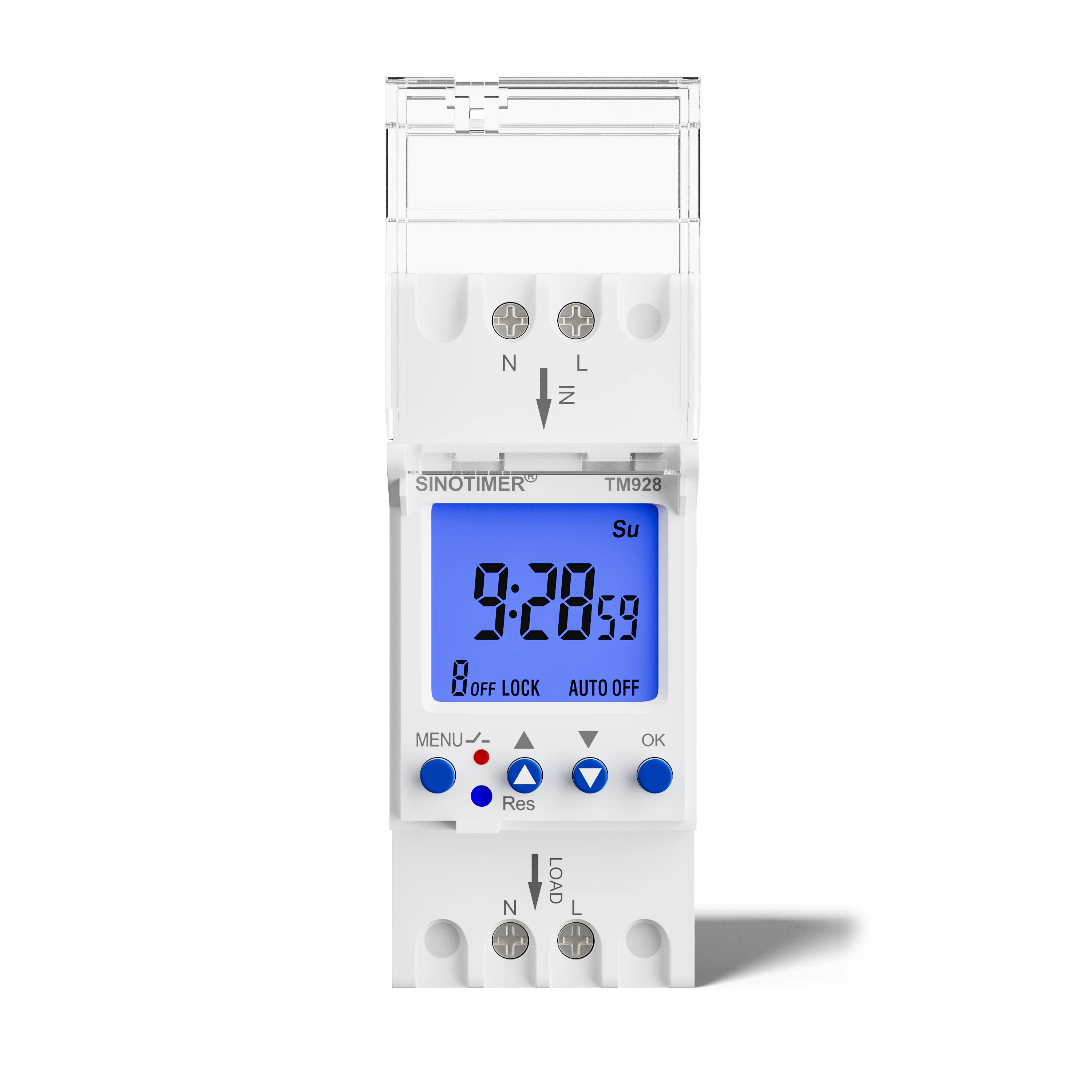 1 Second to 168 Hours Programmable Electronic Time Clock 16A 30A 110V 220V Big LCD Backlight Display Timer with Lock Function