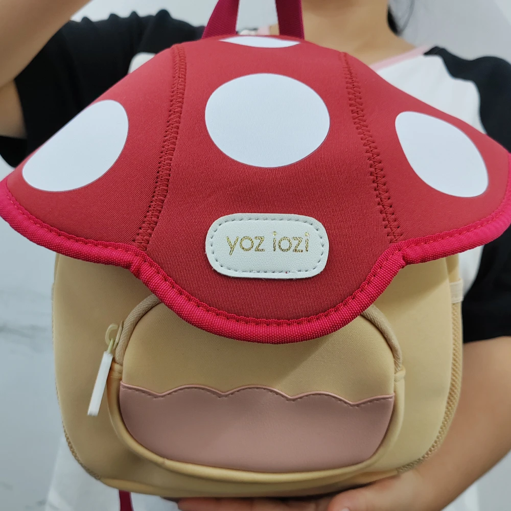 Children Cute Backpack Boys Girls Mushroom Style Schoolbag Kindergarten Preschool Baby Bag Kids Casual Soft Shoulders Pack