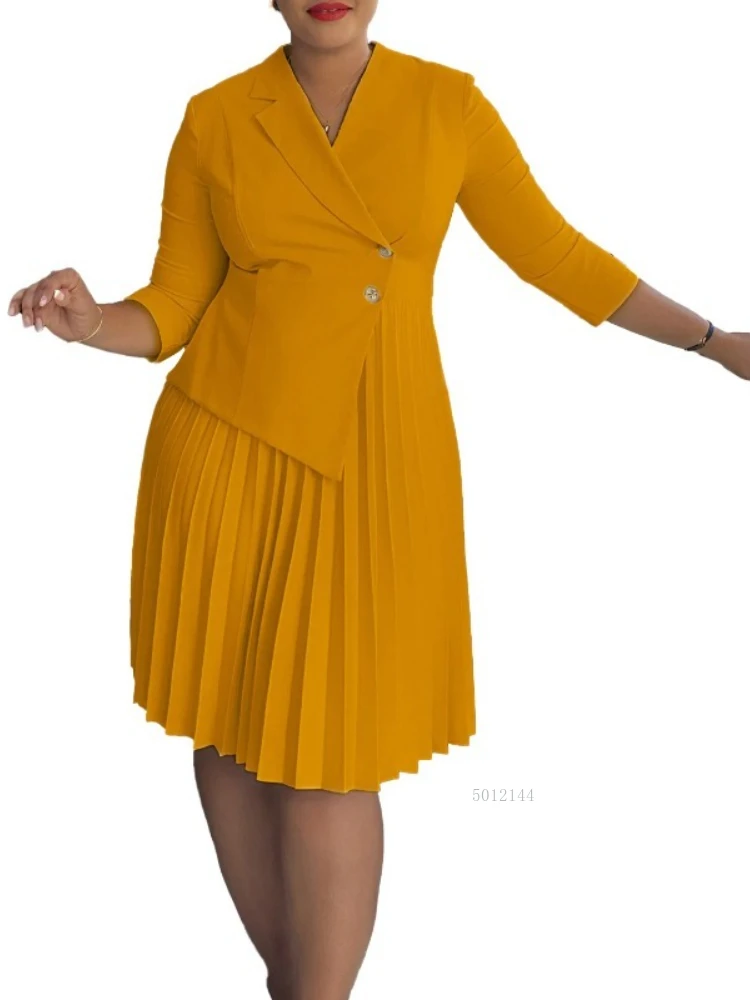 

Autumn Winter Africa Clothing 3/4 Sleeve Dress African Dresses For Women Sexy V-Neck Perspective Slim Office Lady Party Dress