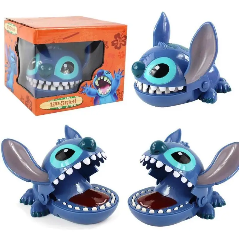 Stitch Crocodile Biting Fingers Toy Lilo & Stitch Stress Reliever Toy Anime Child Game Spoof Reunion Tricky Toy Wholesale