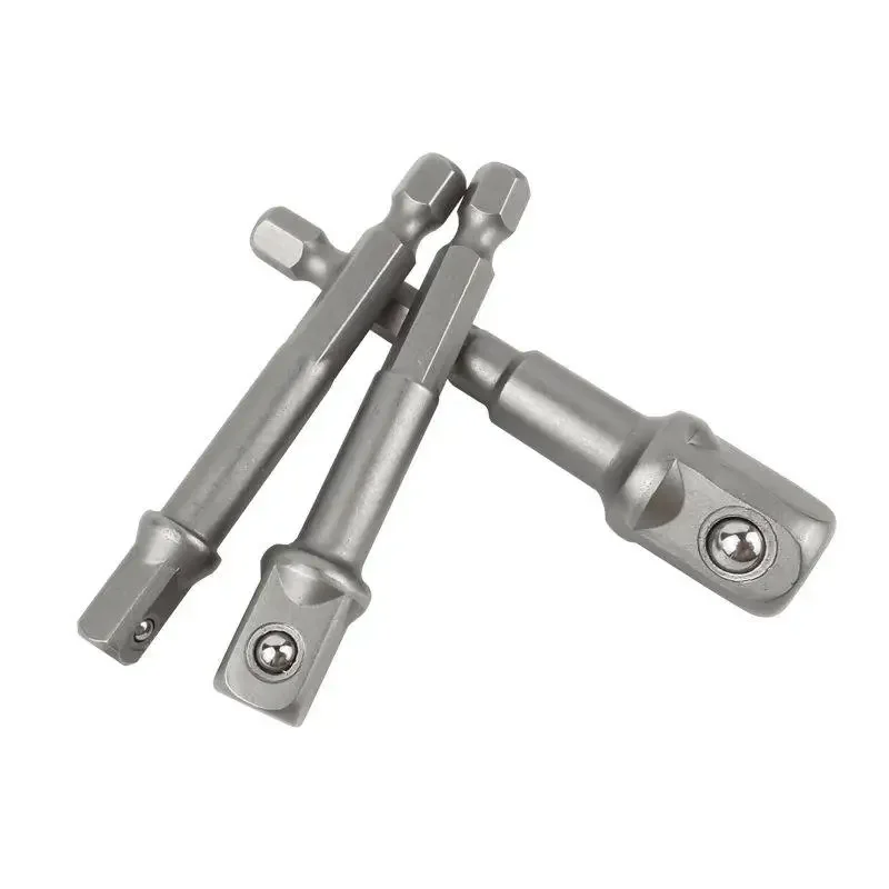 1/4 3/8 1/2 65-73MM Hex Shank Convert Socket Adapter Ball Ad Conversion Connecting Rod Joint Extension Rod