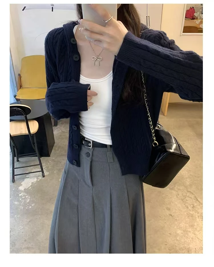 

100% кашемировый кардиган с капюшоном для женщин, мягкий ребристый вязаный свободный крой, повседневный свитер, пальто с капюшоном