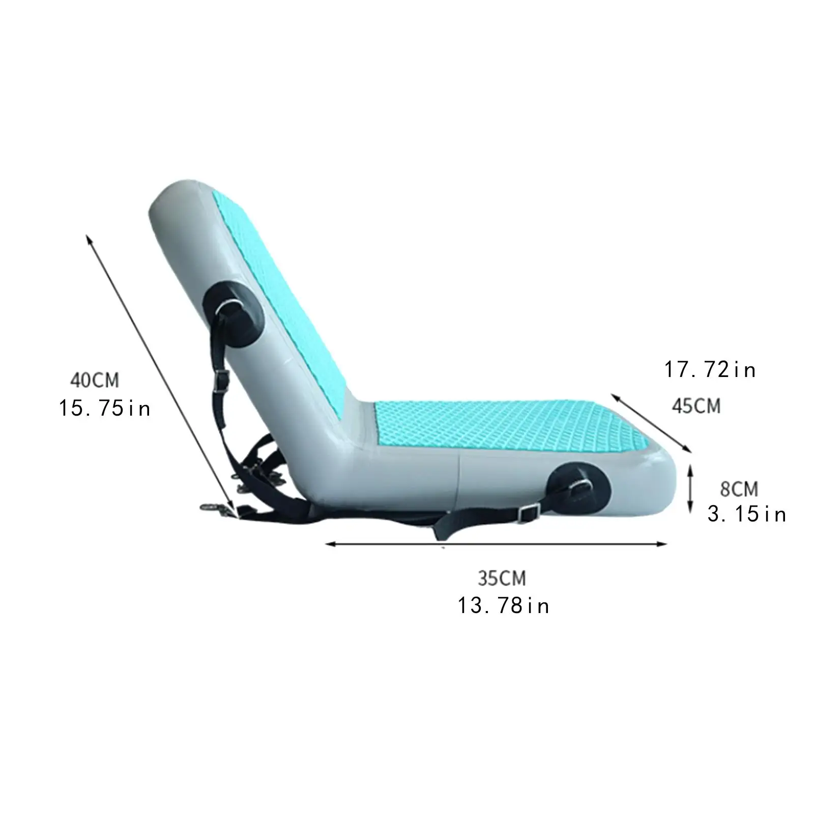 مقعد كاياك قابل للنفخ، مقعد مسند ظهر الزورق، مقعد مريح على شكل لوح مجداف، مقعد قارب الصيد