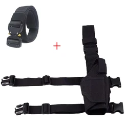 Tactical Accessories Nylon Holster Hunting Airsoft Pistol Gun Drop Leg Holster Pouch Adjustable Belt Holster For Universal Gun