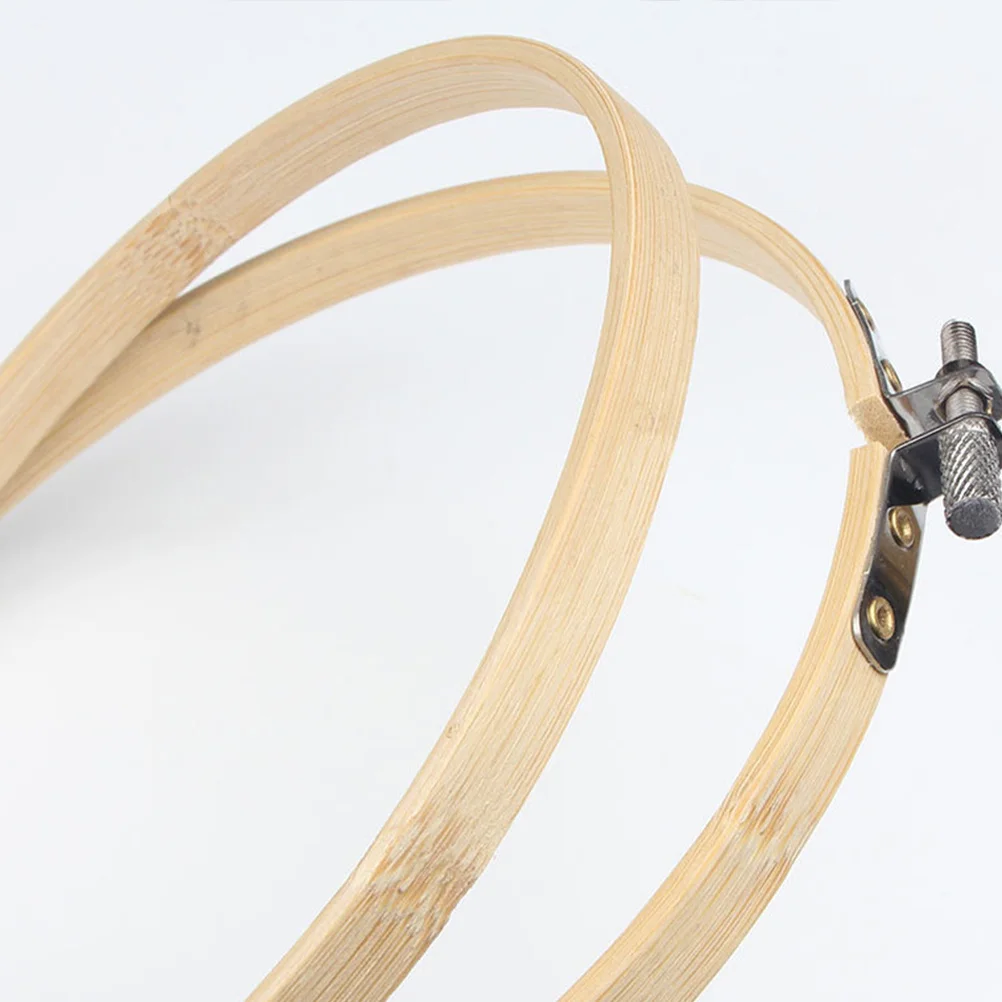

12Pcs Bamboo Embroidery Hoop Circle Frame DIY Cross Stitch Craft Tool 15Cm for Needlework Fabric Fixing Decoration