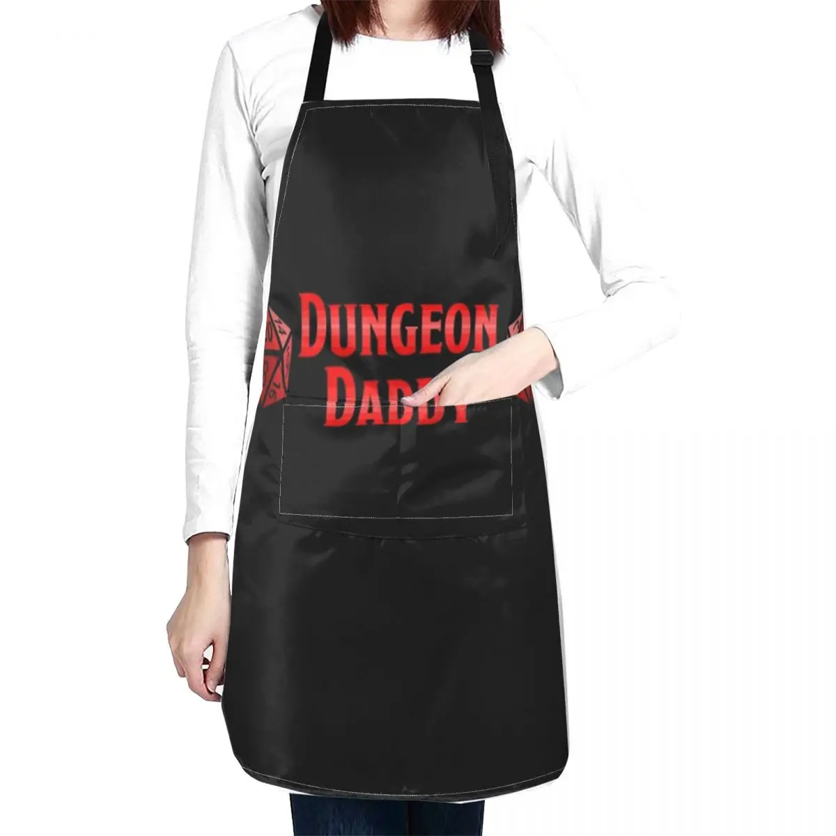 Dungeon Daddy Apron kitchen jacket woman Household Items Apron