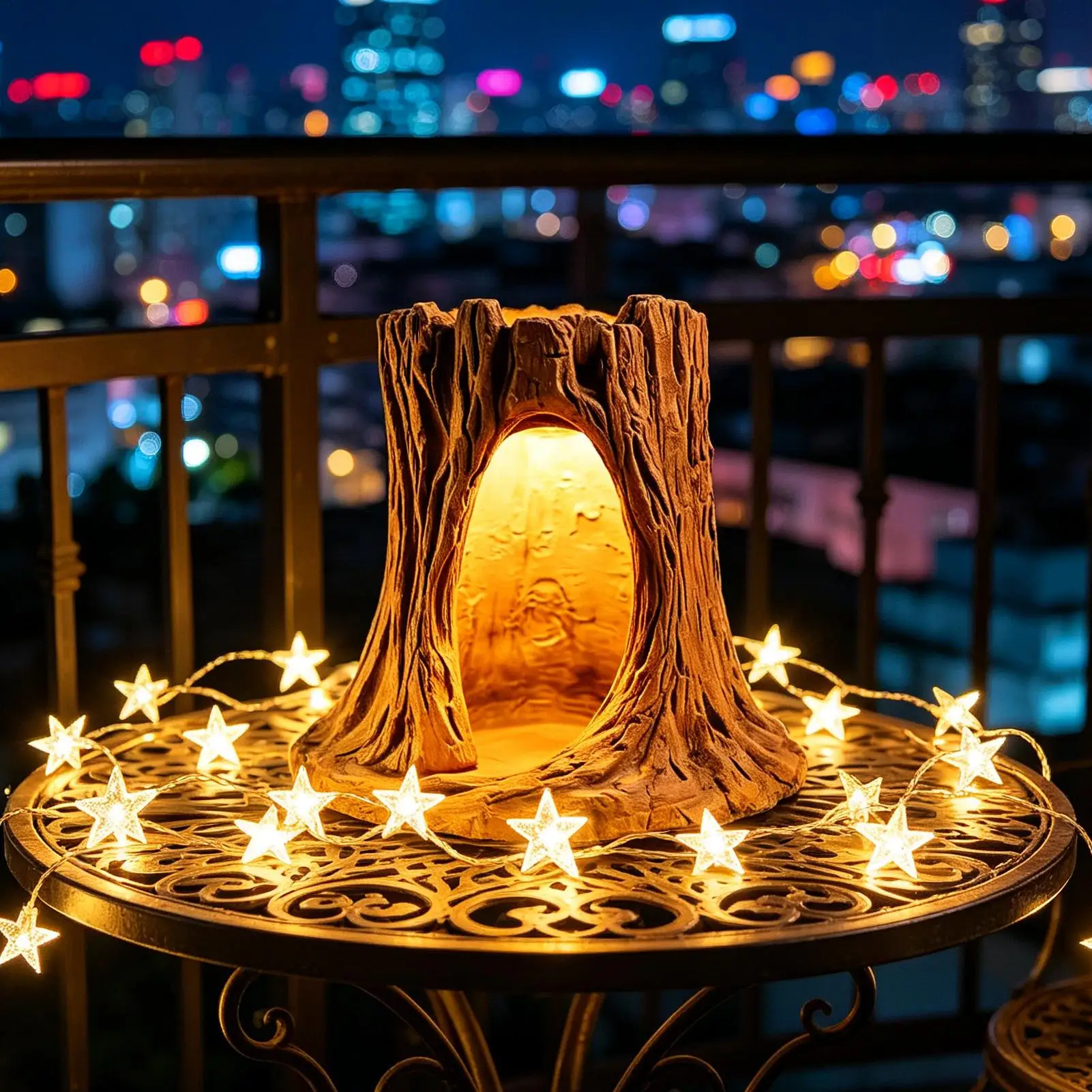 

Bedside Table Lamp Tree Hole Rechargeable Table Light Lamp For Nightstand For Living Room Bedside Nightstand Dorm Garden