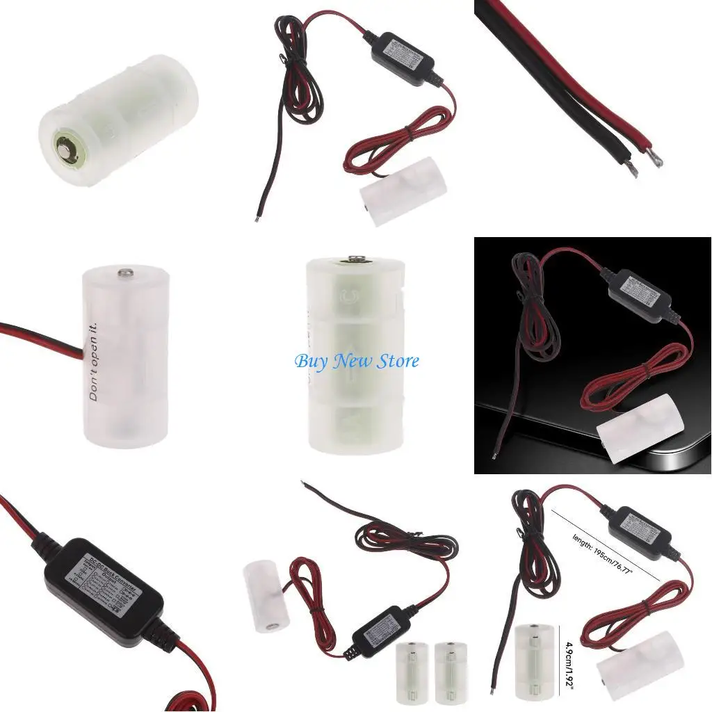 

20CE 1PC 2Pin Power Converter C Alkaline LR14 Battery Replace 3pcs 4.5V