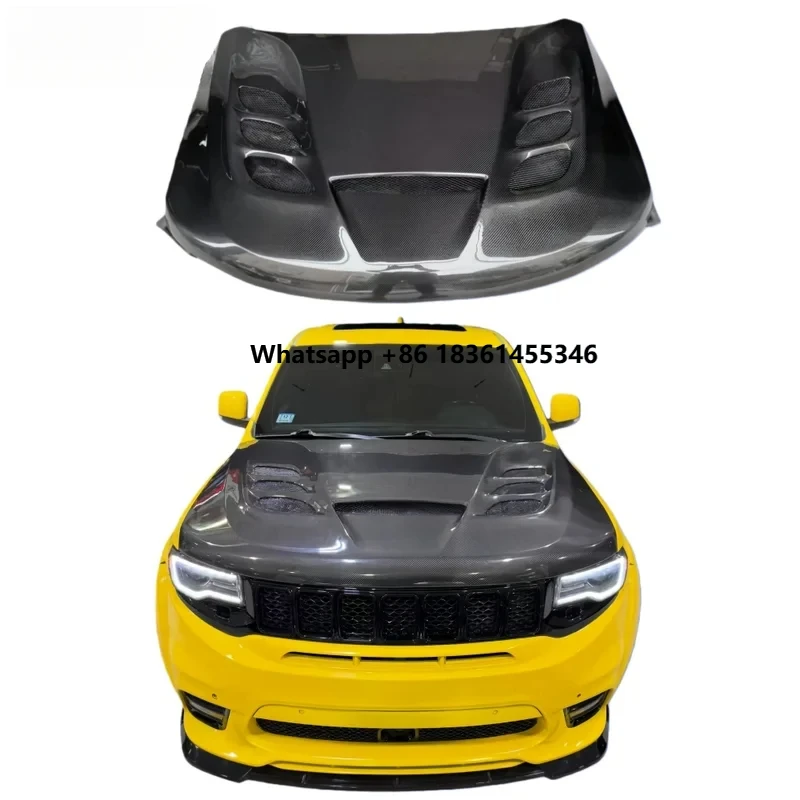 

High-Quality Carbon Fiber Hood High-Quality Cutout Vented Carbon Fiber Engine Hood
