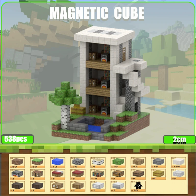 448PCS-680PCS Magnetische Bouwstenen Kubus Set voor Jongen Meisje Kid Leeftijd 3 + DIY Model kinderen Stem Montessori Zintuiglijke Speelgoed Gift