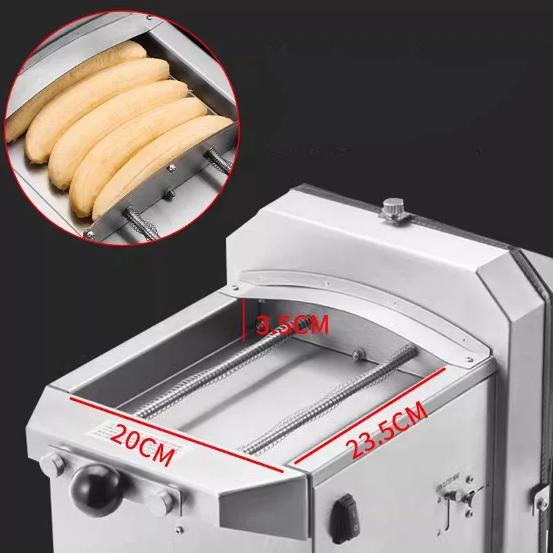 Banana Slice Cutting Machine Electric Automatic Plantain Multi Chips Machine Stainless Steel Blade Banana Cutter Banana Chips