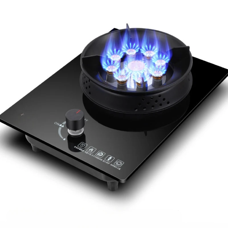 Gas stove, single stove, household official natural gas stove, embedded fierce fire liquefied gas single eye desktop