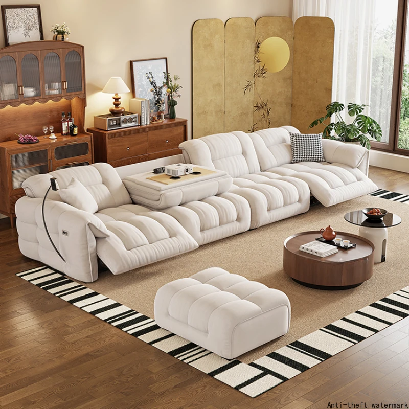 

2025 Hot Selling Model -Customizable Scandinavian Modern Sofa Chair,Stylish Electric Designer White Sofa Recliner,Floor Standing