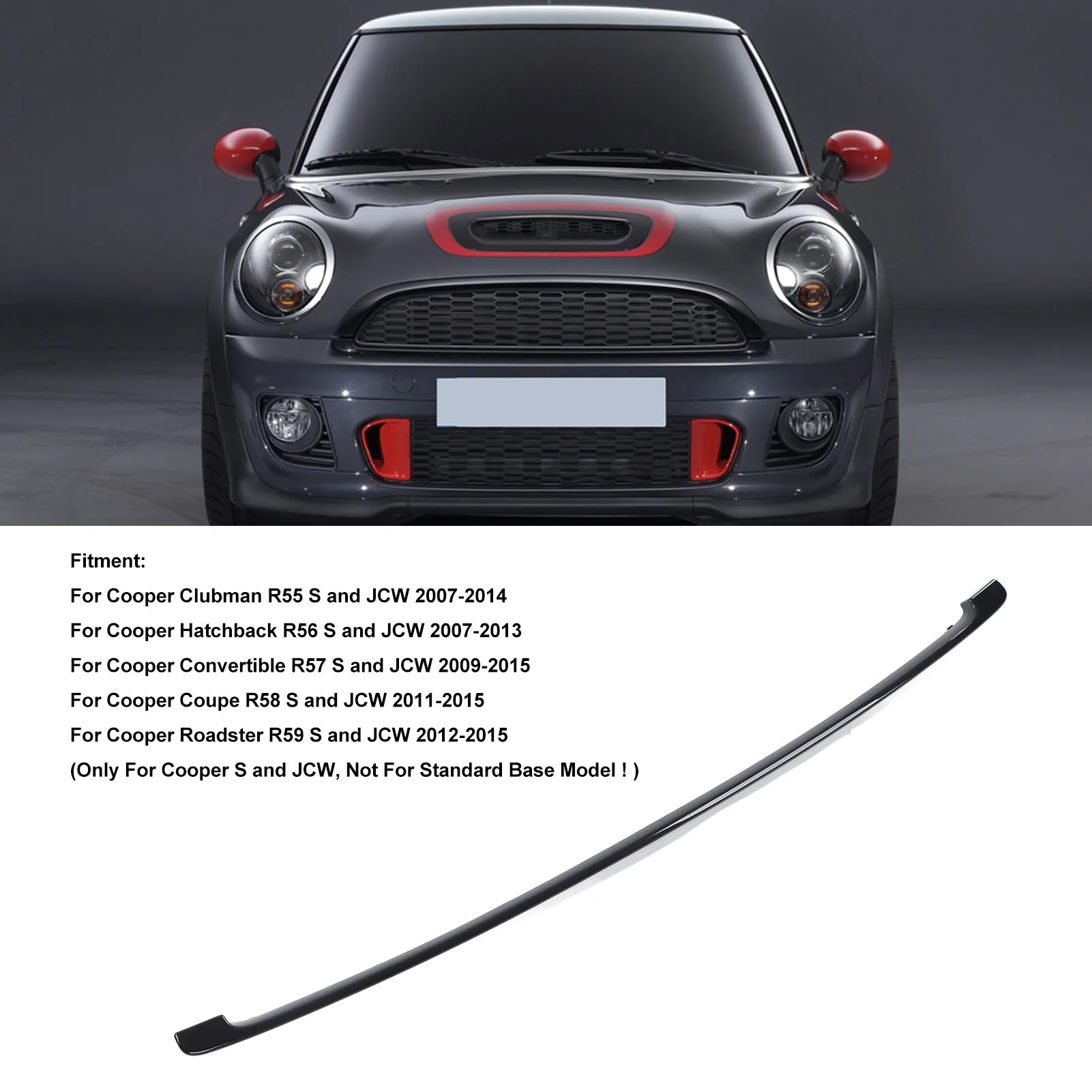 

Front Bumper Lower Grille Trim 51117209904 For Clubman Hatchback Convertible Roadster Front Grille Molding Trim