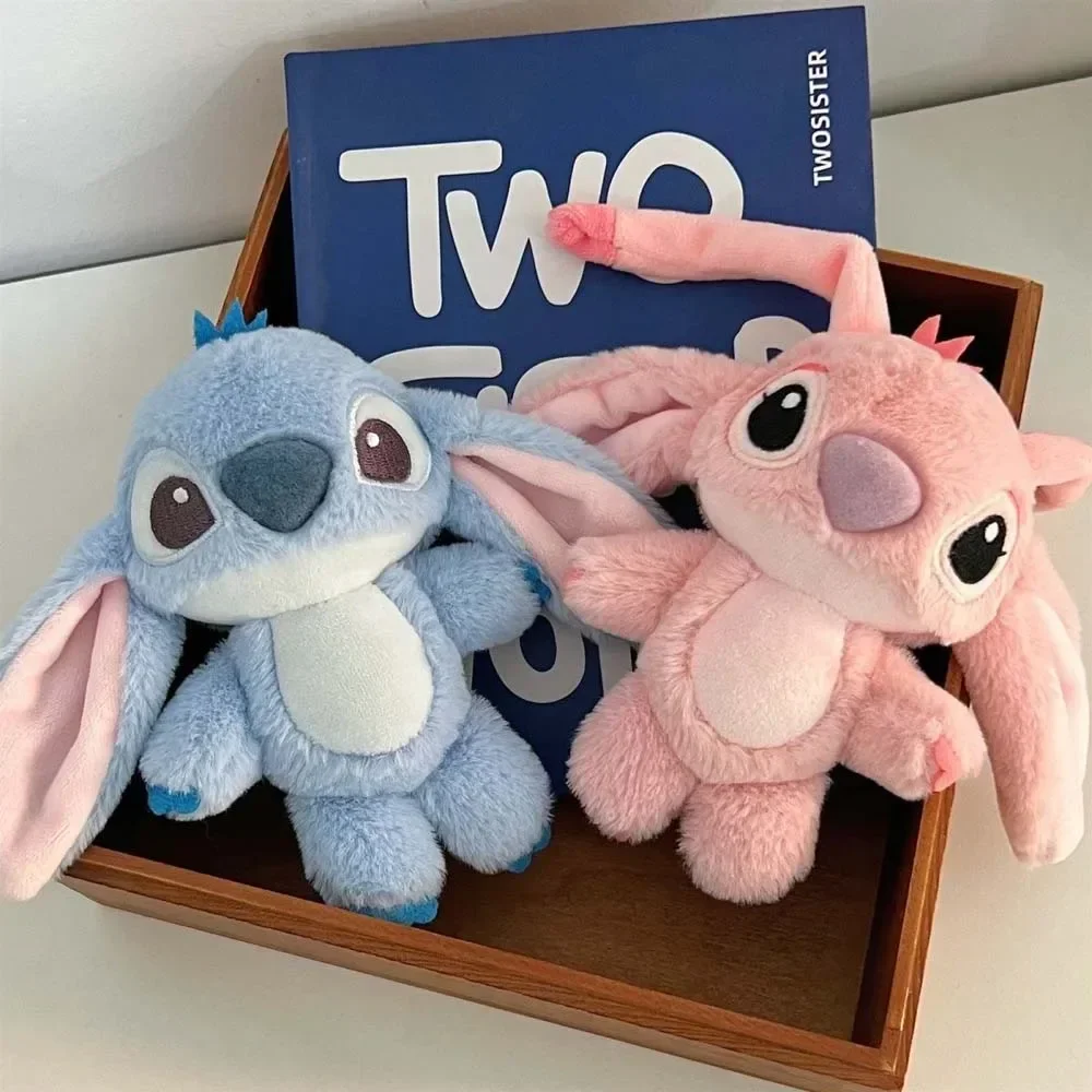 

10-15CM Disney Stitch Doll Keychain Plush Toy Backpack Pendant Anime Lilo & Stitch Girl's Toy Soft Stuffed Doll Birthday Gift