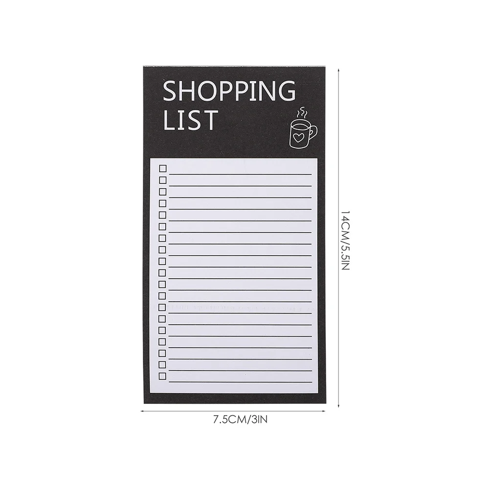 Magnetic Notepad Calendar Shopping List Notepads for Fridge Memo Locker Office Grocery Paper Practical Planner