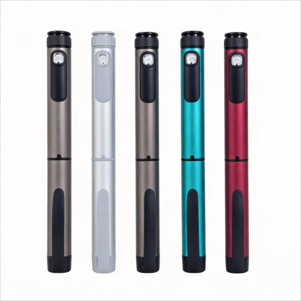 80IU V1 V2 Reusable Metal Injection Pen Adjustable Precise Dosing Injector Compatible With 3ml Cartridges For Home Insulin Use