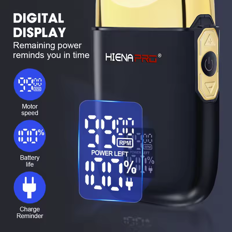 HIENA shaving machine men Electric shaver Hair clipper Rechargeable Metal Housing Pro Electric Shaver For Men Electric home - Image 5
