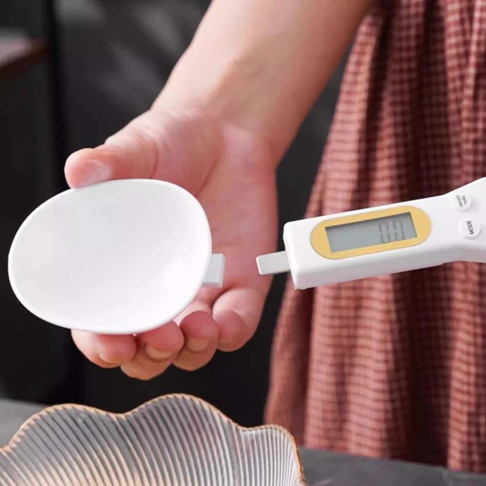 500g 0.1g Electronic Kitchen Scale LCD Digital Measuring Food Flour Digital Spoon Scale Mini Kitchen Tool for Milk Coffee Scale