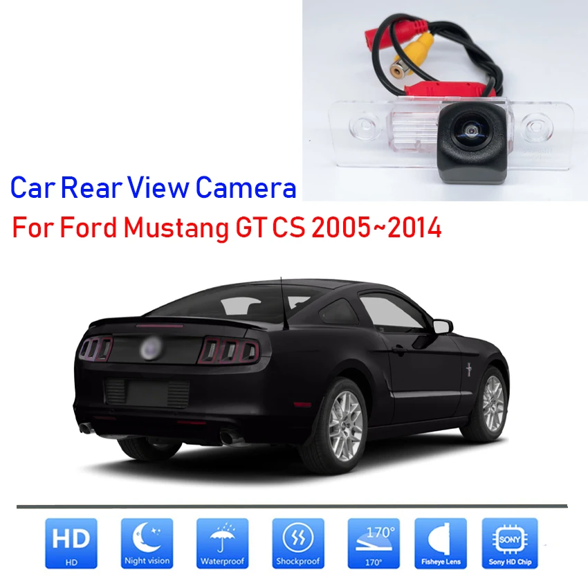 Reverse Car Camera For Ford Mustang GT CS 2005~2012 2013 2014 Ultra HD CCD Night Vision Waterproof Car Rear Reversing Camera