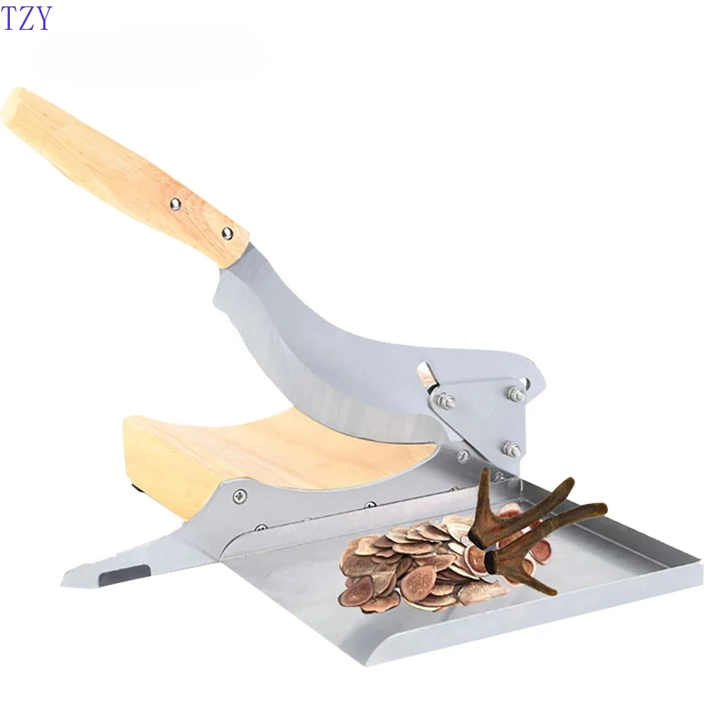 Slicer Ginseng Slicing Machine Maca Cutting Machine Ganoderma Antler Cutter Machine Chinese Medicine Sanqi Hay Cutter